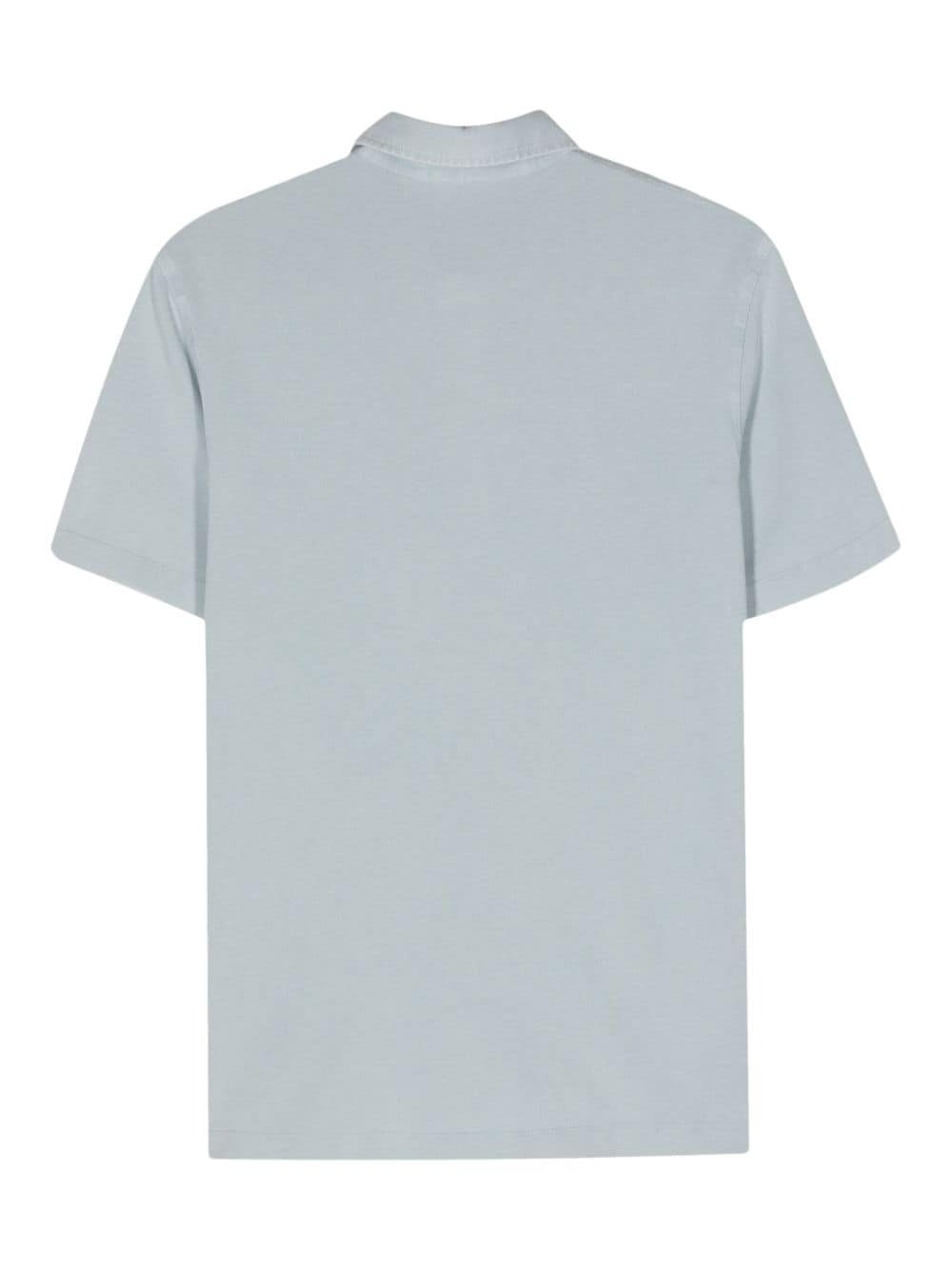 Shop Drumohr Piqué Polo Shirt In Blue