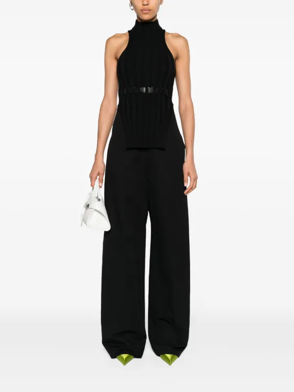 【国内発送】Max Mara ハイウエストワイドパンツ ベルト付き 国内発送】Max Mara ハイウエストワイドパンツ ベルト付き ボトムス