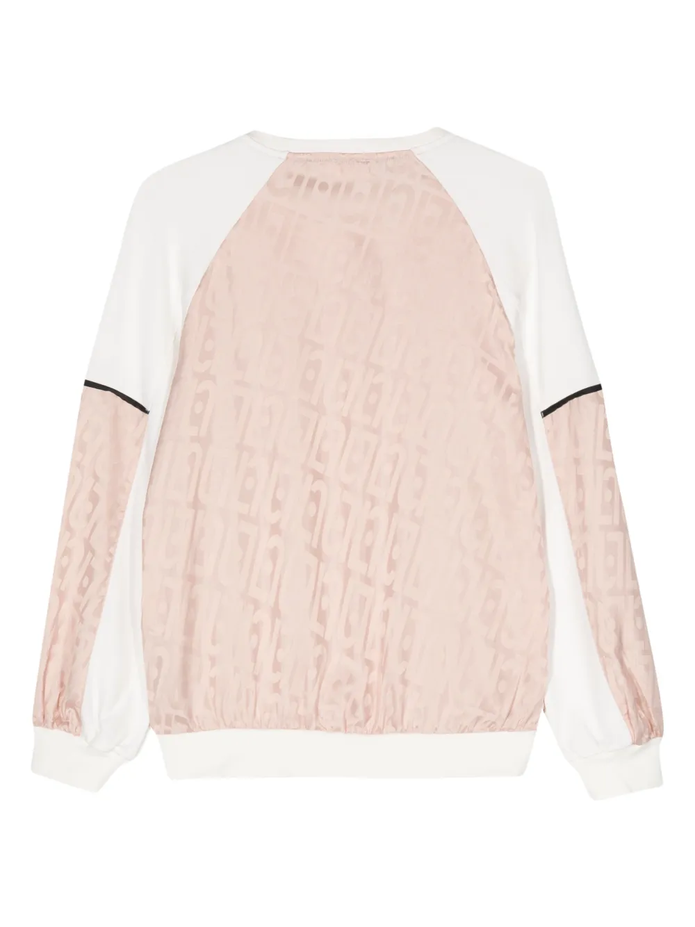 LIU JO Sweater met logo jacquard - Roze