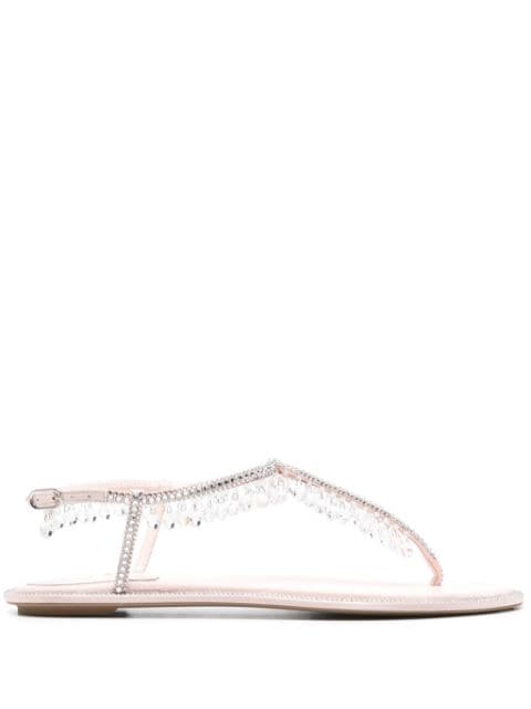 René Caovilla Diana crystal-embellished sandals