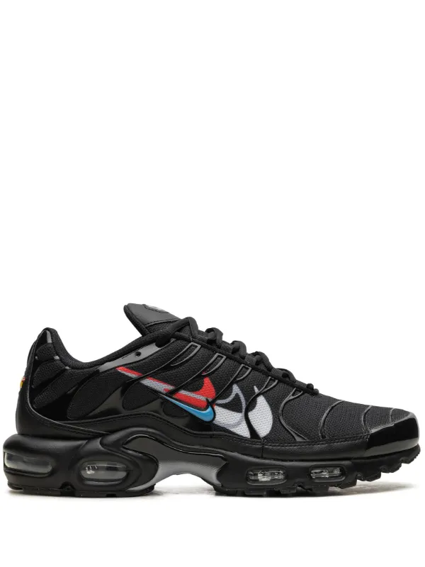 Nike Air Max Plus Multi Swoosh Black Bright Crimson Sneakers Farfetch