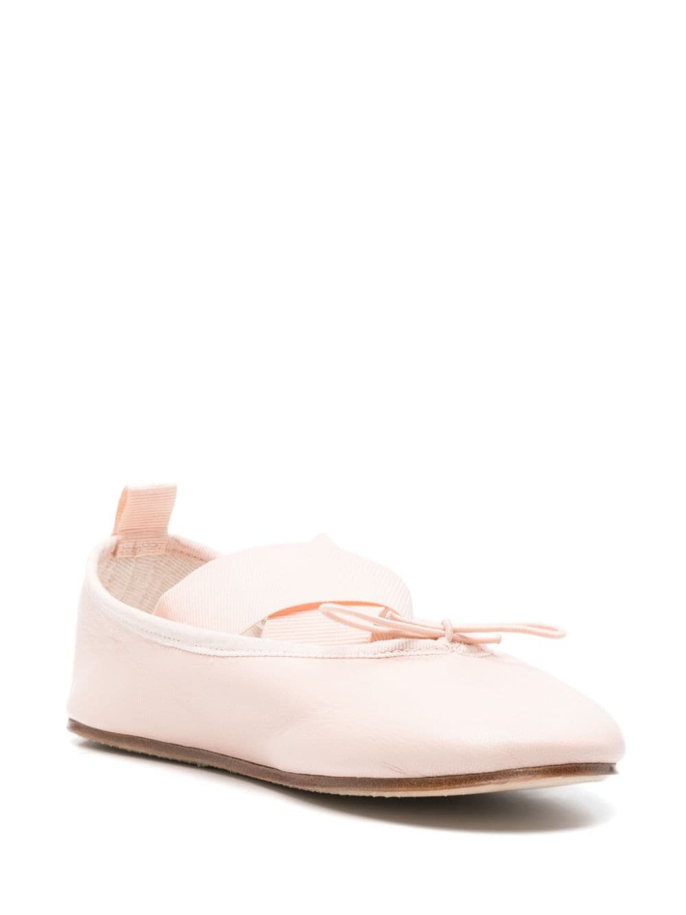Shop Repetto Gianna Leather Ballerina Shoes In Pink