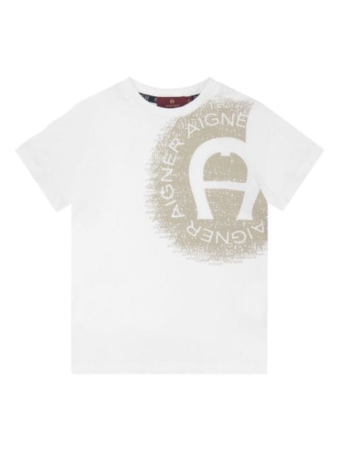Aigner Kids logo-print cotton T-shirt