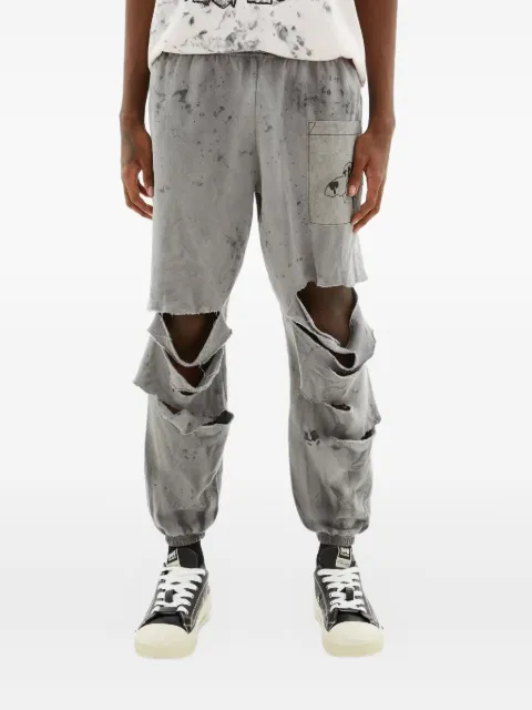 WESTFALL distressed track pants