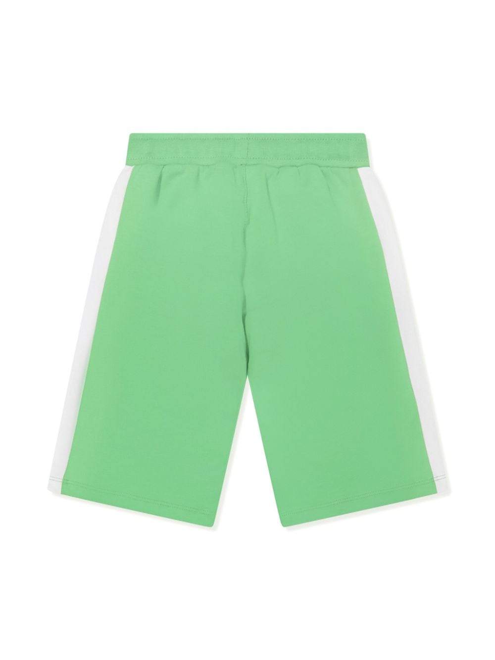 Shop Aigner Logo-appliqué Cotton Track Shorts In Green