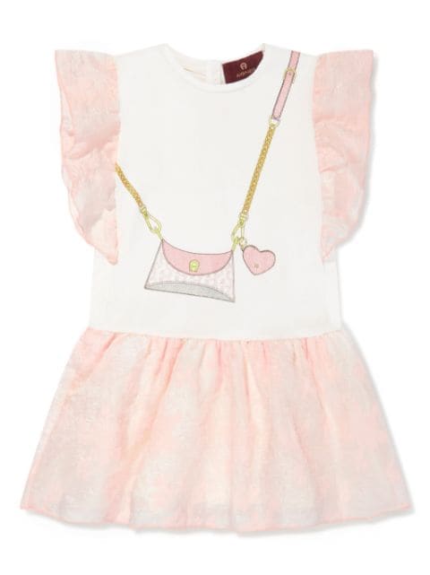 Aigner Kids bag-print dress