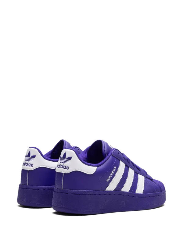 Adidas Superstar XLG Purple sneakers women Rubber Calf Leather Fabric 6.5