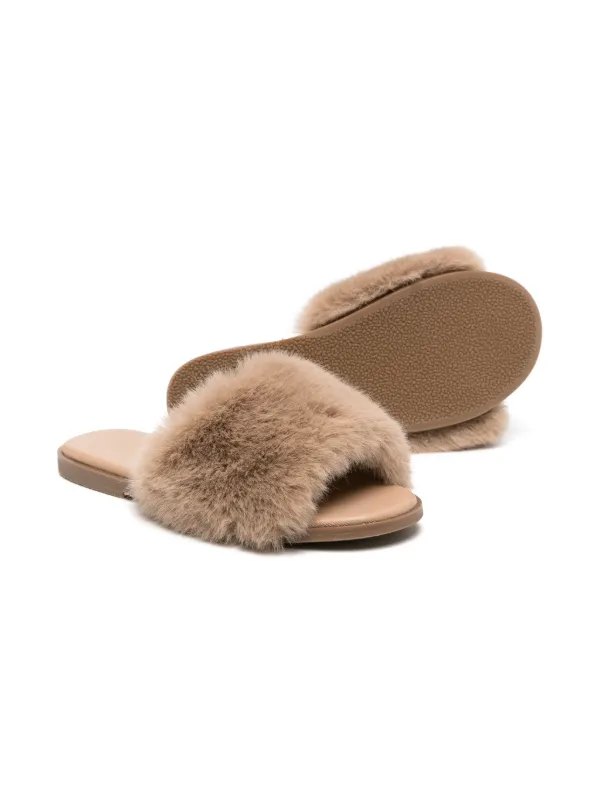 Age Of Innocence Rosalie faux-fur Slippers Neutrals FARFETCH ID