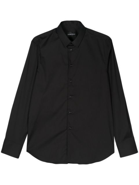 Emporio Armani plain long-sleeve shirt Men