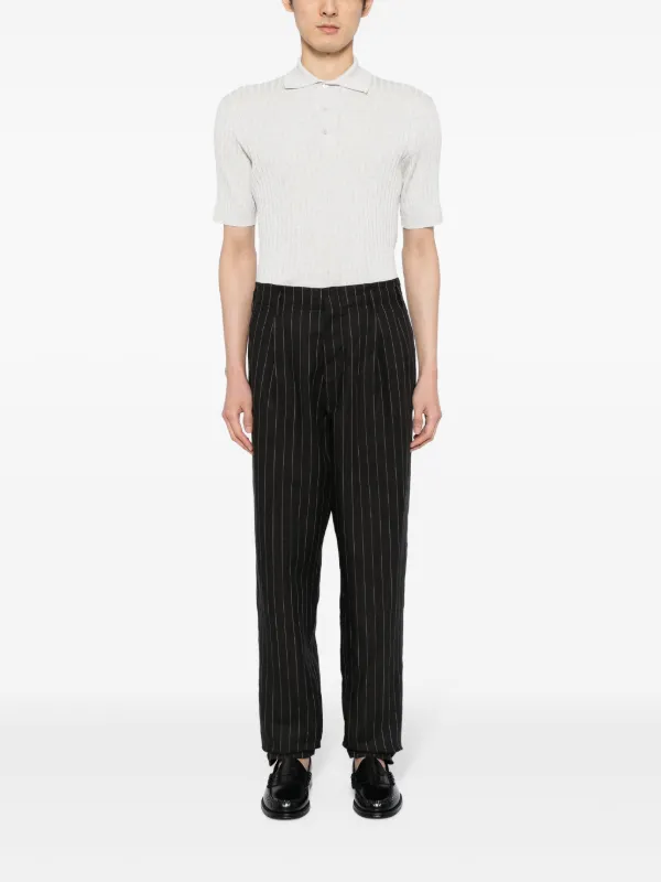 【関税＆送料込み】Brunello Cucinelli Pinstripe Pants Brunello Cucinelli Pinstripe LEISURE FIT Wool Pants men