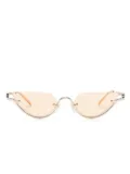 Gucci Eyewear cat-eye frame sunglasses - Gold