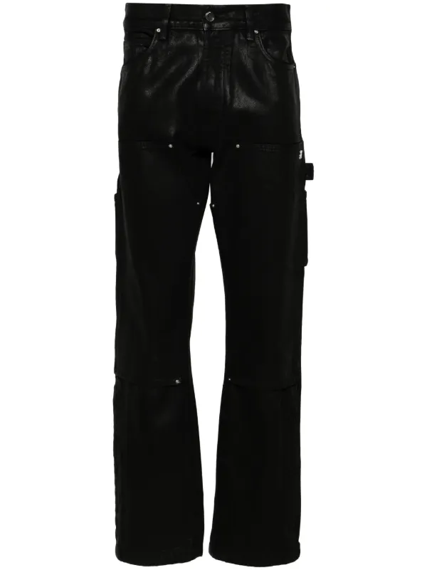 AMIRI ミッドライズ ストレートパンツ | ブラック | FARFETCH JP
