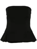 Beaufille Francis twill bandeau top - Black