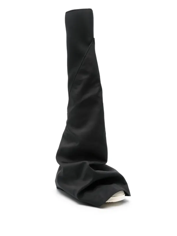 【超ポイントバック祭】 Rick Owens JP FARFETCH | ブラック | ロングブーツ Fetish DRKSHDW 靴