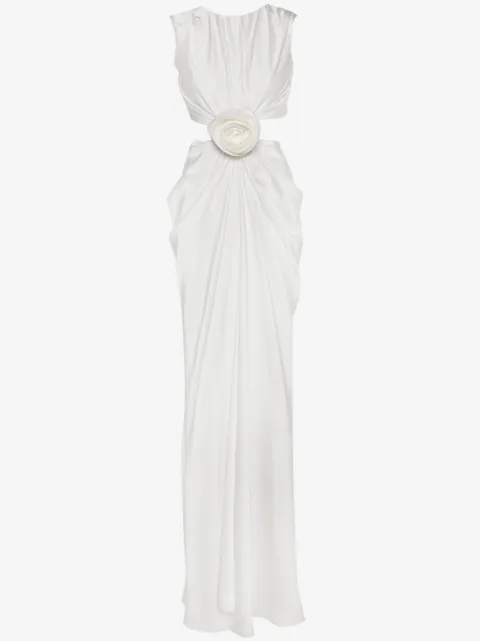 Ana Radu floral-appliqué maxi dress