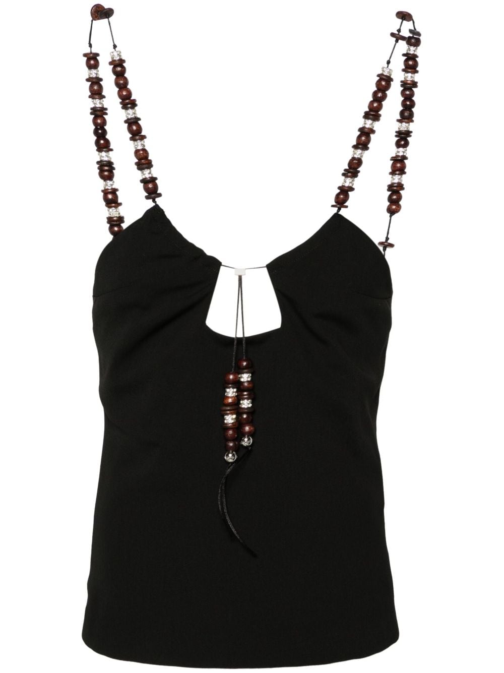 16Arlington Solarte beaded crepe blouse - Nero