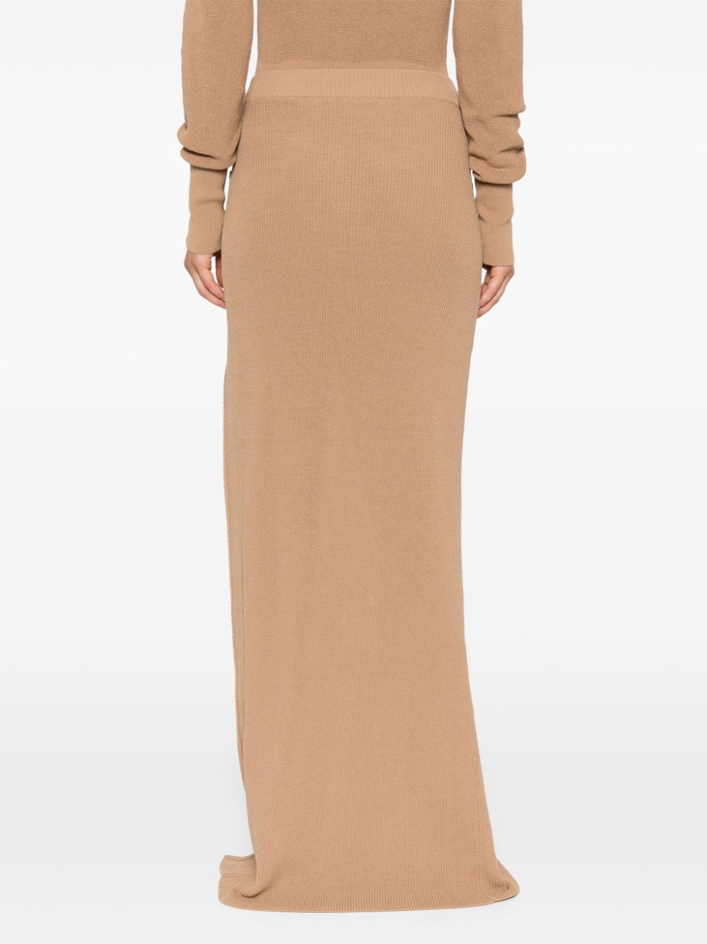 Shop Aya Muse Faye Maxi Skirt In Brown