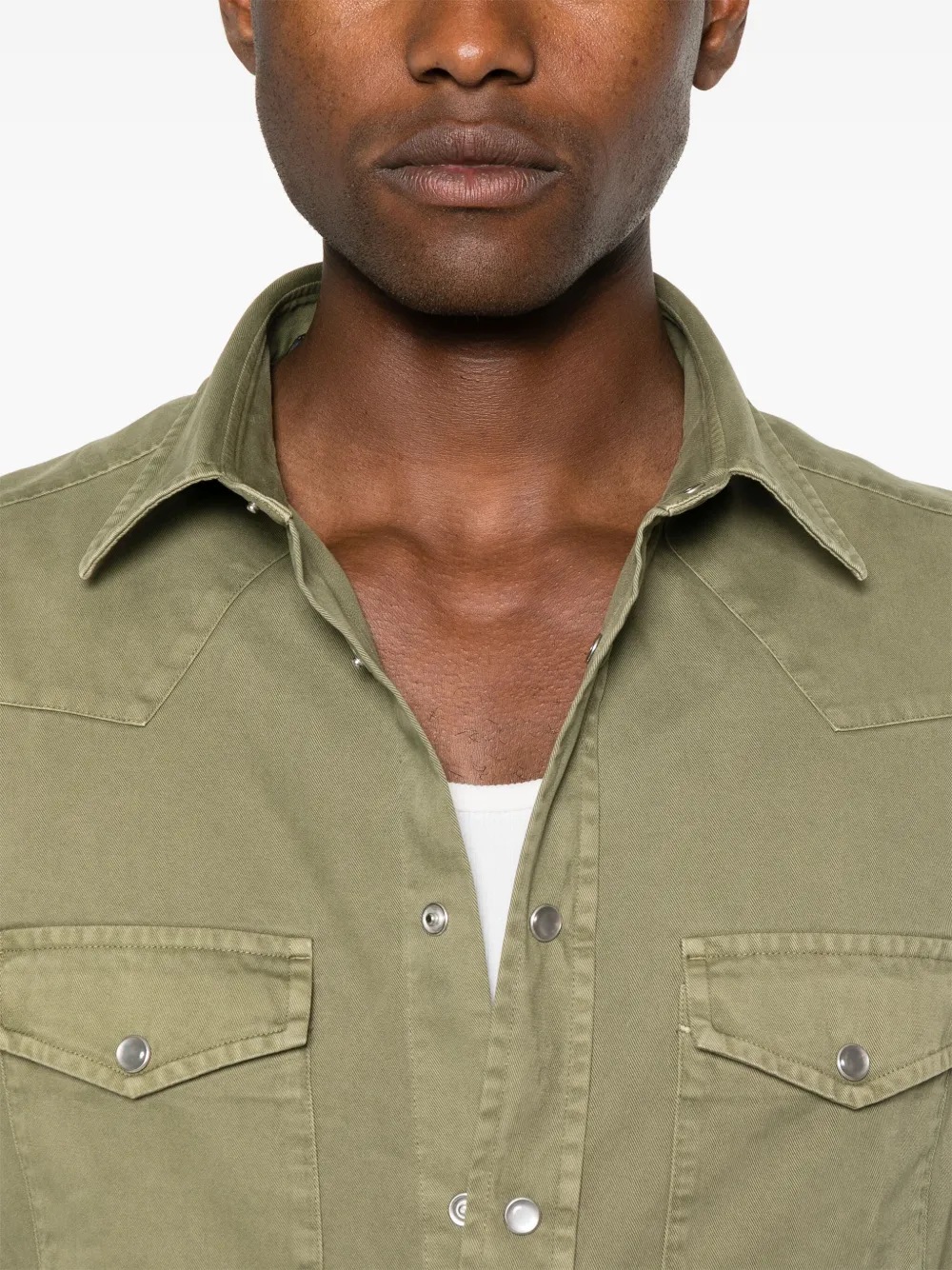 Cheap TOM FORD twill-weave cotton shirt Men