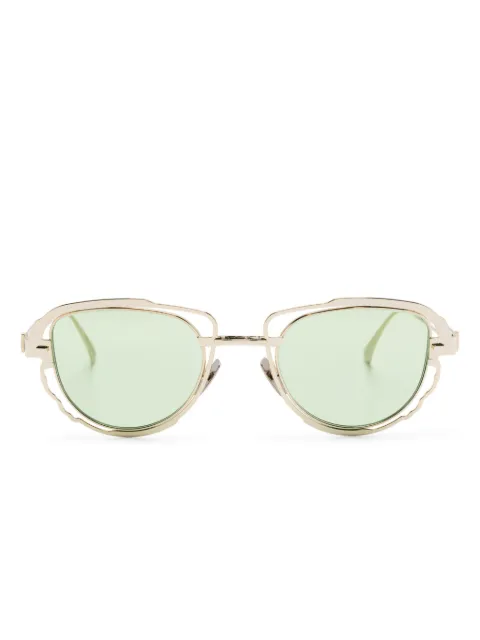 Kuboraum H02 Sonnenbrille mit geometrischem Gestell