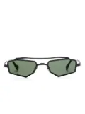 Kuboraum Z23 geometric-frame sunglasses - Black
