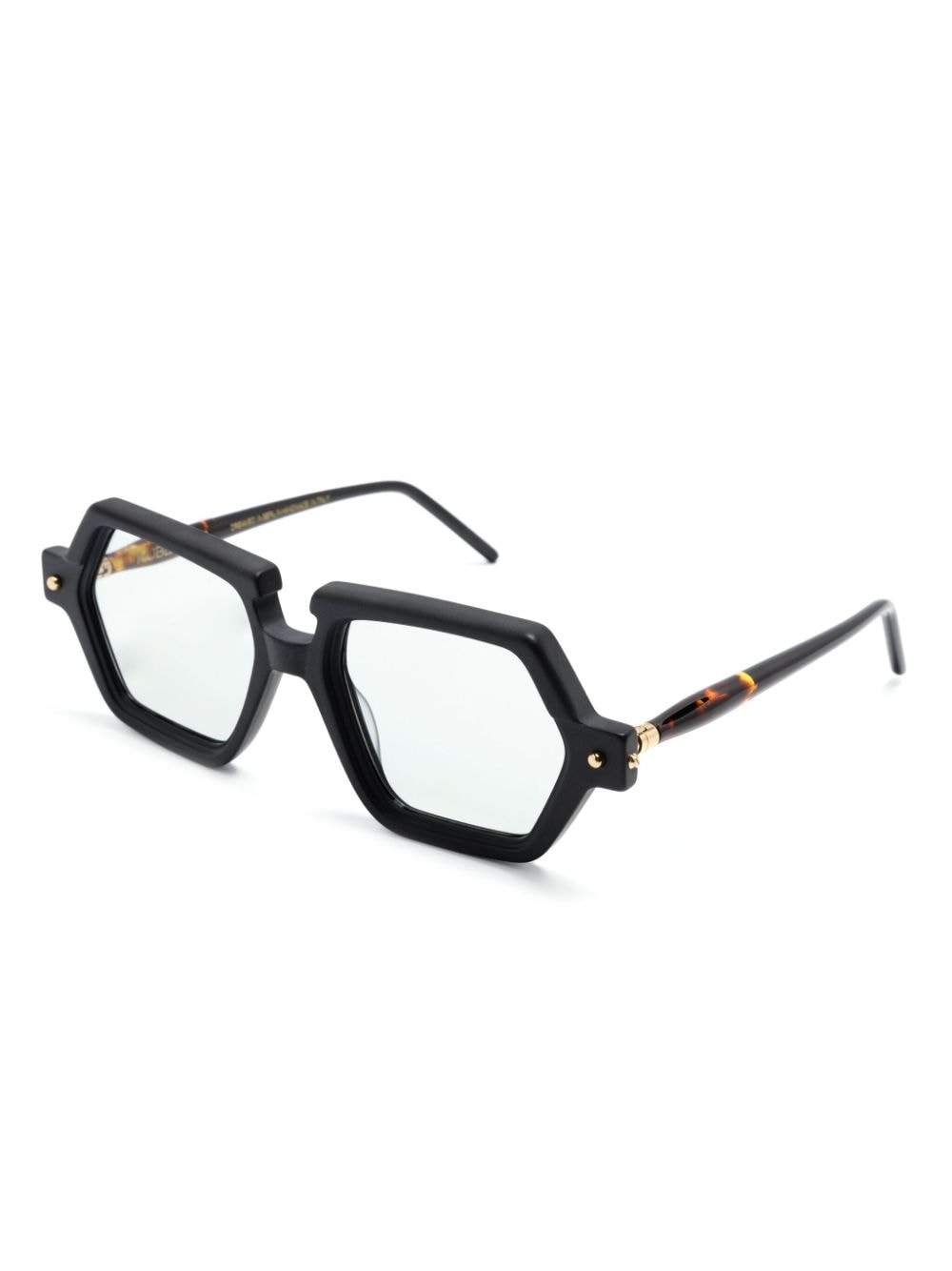 Shop Kuboraum P19 Geometric-frame Sunglasses In 黑色