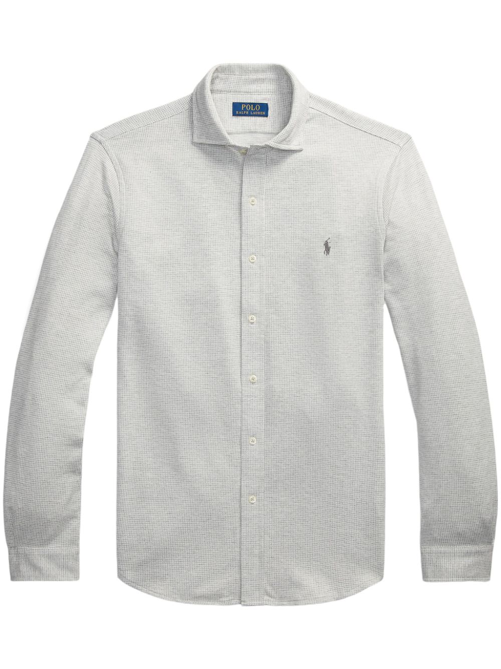 logo-embroidered shirt