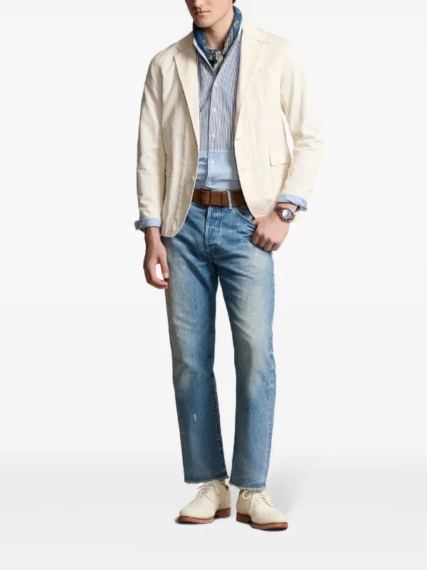 Polo Ralph Lauren Distressed straight-leg Jeans | Blue