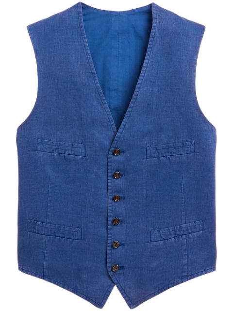 Polo Ralph Lauren V-neck slub-texture waistcoat Men