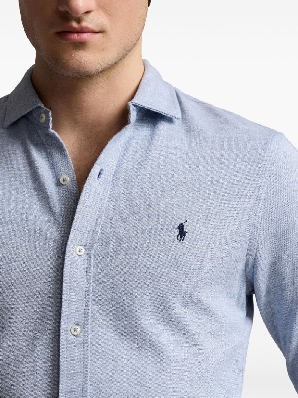 Polo Ralph Lauren logo-embroidered jacquard shirt Men