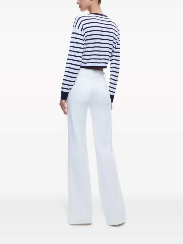 Alice + Olivia Bernetta Striped Top - Farfetch
