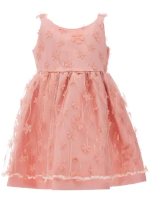 Tulleen Ravine floral-appliqu Dress | Pink | FARFETCH Tulleen Ravine floral-appliqu Dress | Pink | FARFETCH