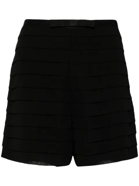 Edward Achour Paris shorts con pinzas y detalle de moño