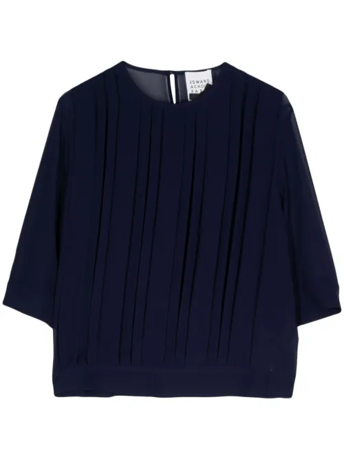 Blouse à détails de plis - Edward Achour Paris - Modalova
