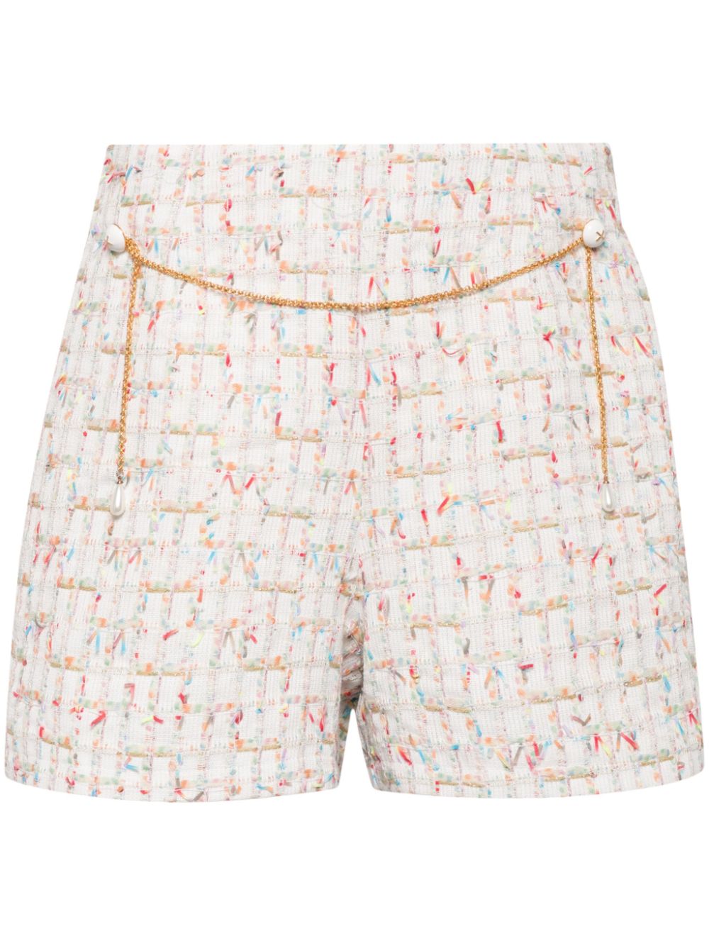 chain-link detail tailored shorts