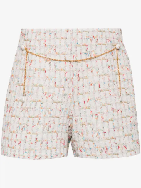 Edward Achour Paris shorts de vestir con cadena