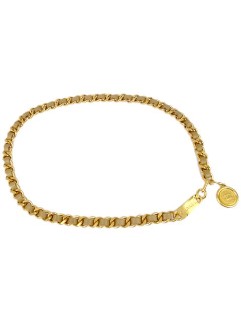 CHANEL 1990-2000s Medallion chain belt Women