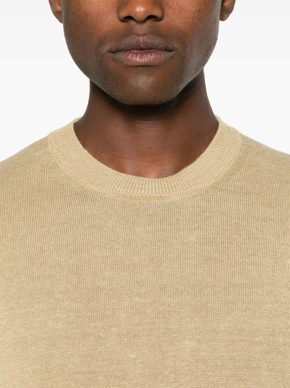 Roberto Collina Linnen T-shirt Beige