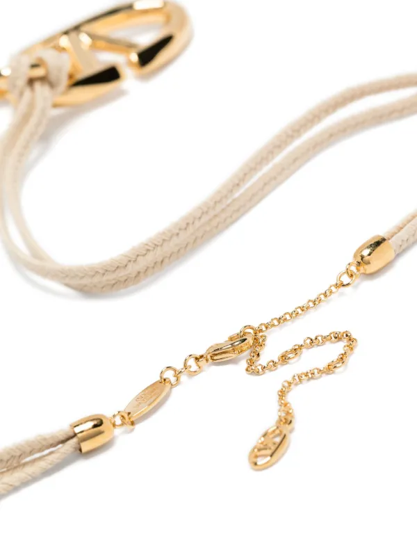 【VALENTINO】Vlogo the bold edition l necklace（関税込） VALENTINO VLOGO THE BOLD EDITION ロープ＆メタルネックレス