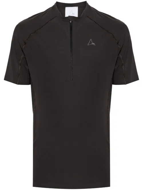 T-shirt zippé à logo imprimé - ROA - Modalova