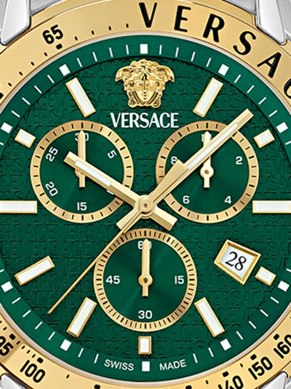 VERSACE ゴールド グリーン 時計 VERSACE ヴェルサーチ 腕時計 クロコ