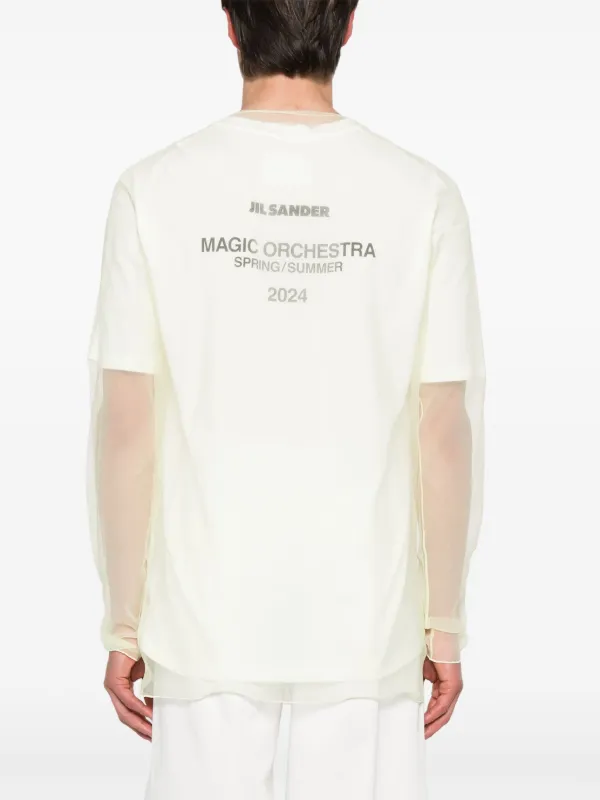 Jil Sander レイヤード ロングTシャツ | ホワイト | FARFETCH JP