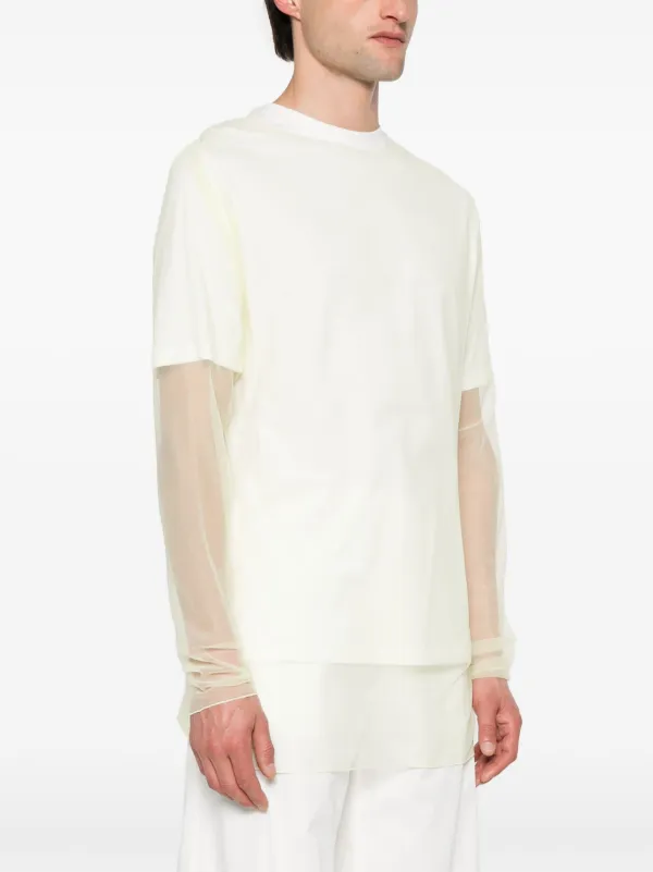 Jil Sander レイヤード ロングTシャツ | ホワイト | FARFETCH JP