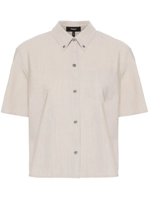 Theory mélange-effect shirt