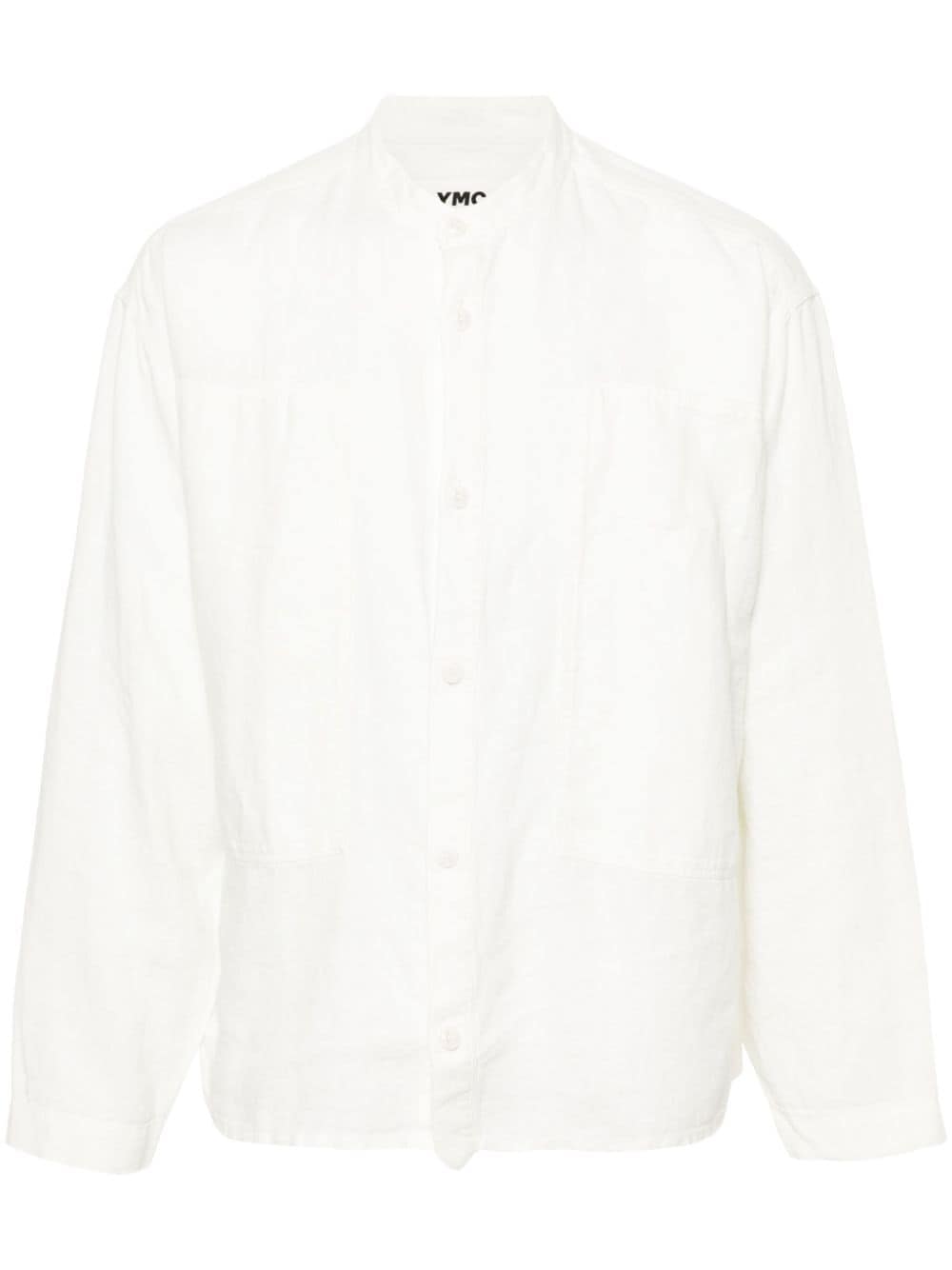 Ymc You Must Create Hawkeye Linen Shirt In Neutrals