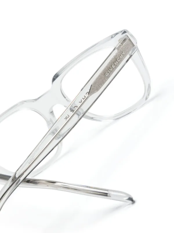【関税＆送料込み】GIVENCHY Eyeglasses Givenchy Eyewear Transparent square-frame Glasses | Neutrals