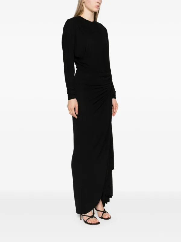 Christopher Esber Helix side-slit Maxi Dress | Black | FARFETCH
