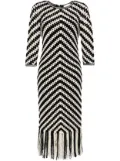 ZIMMERMANN Halliday crochet midi dress - Black