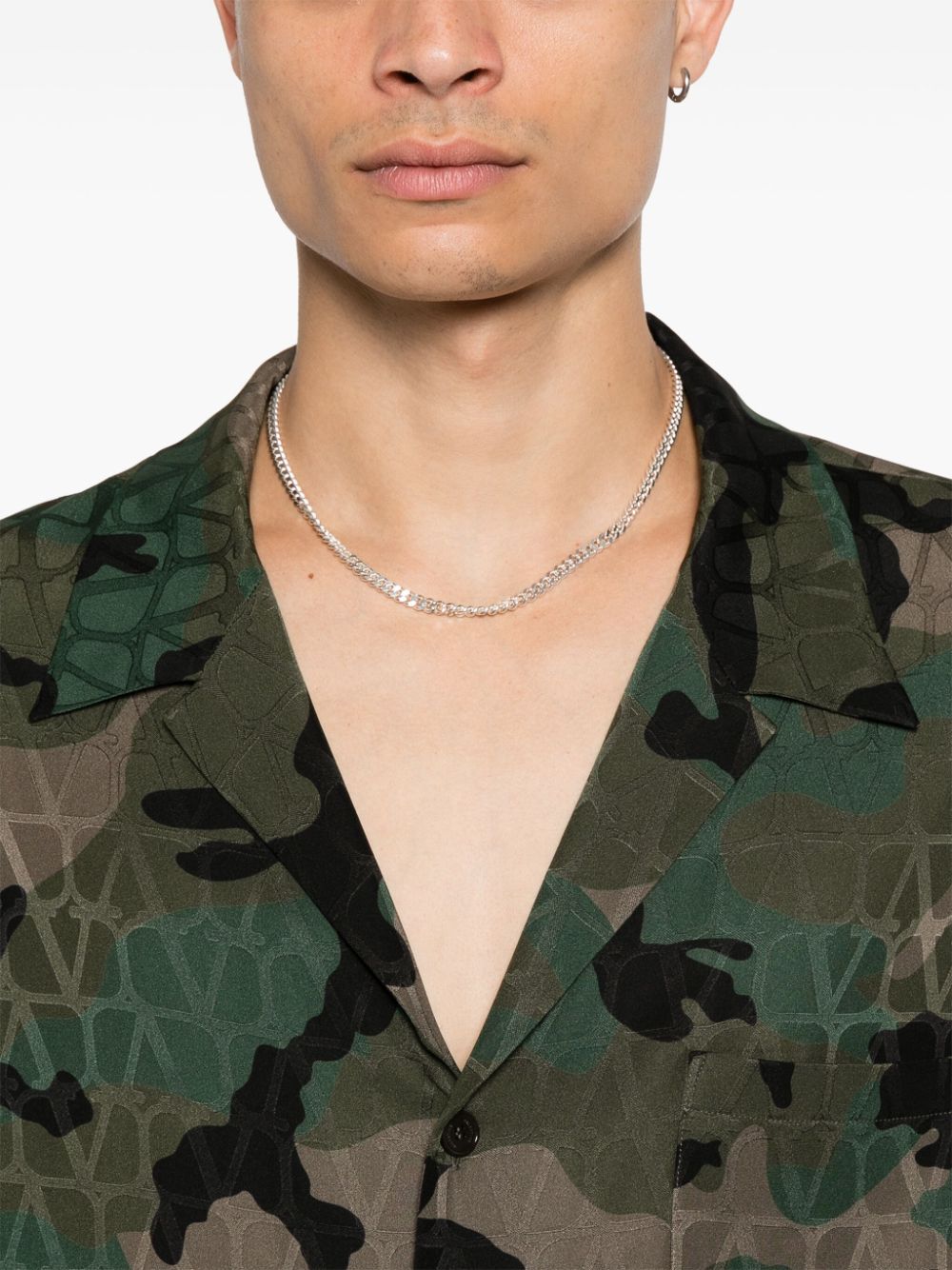 Shop Valentino Toile Iconographe Camouflage Shirt In Green