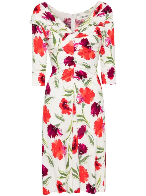 DVF Diane von Furstenberg vestido midi Jim