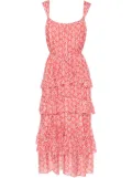 DVF Diane von Furstenberg Moderna floral-print midi dress - Red
